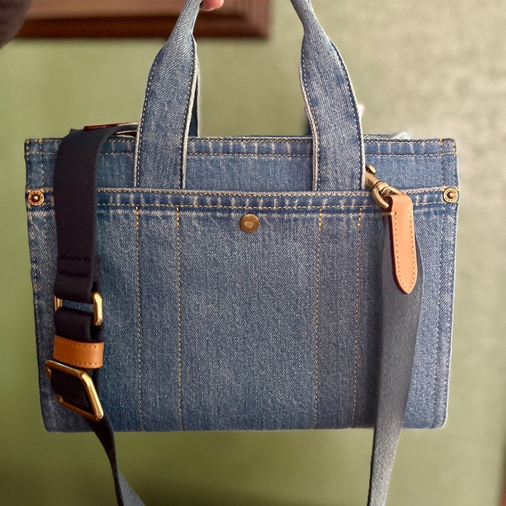 Coach Denim Cargo Tote Bag 26 - Picture 2 of 4